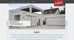 Desktop Screenshot of gapo.no